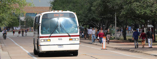 bus on campus