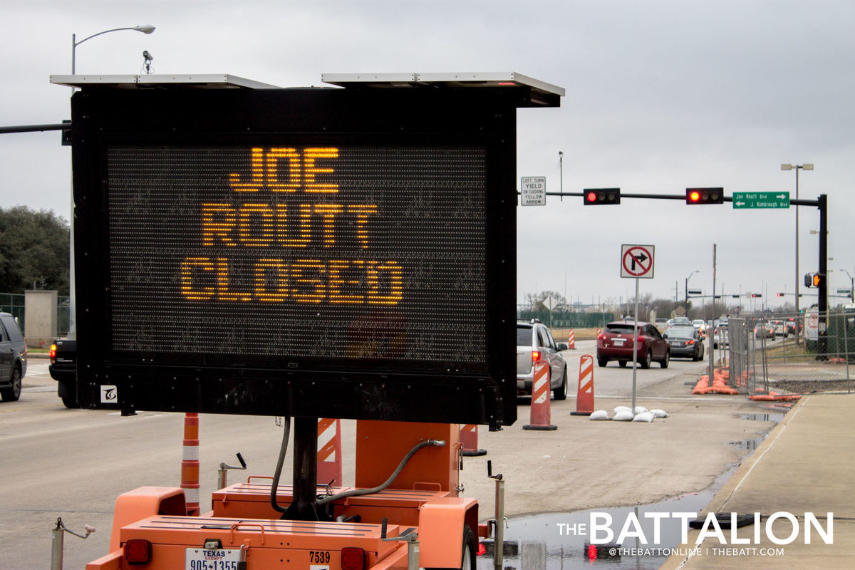 Joe Routt closed street sign