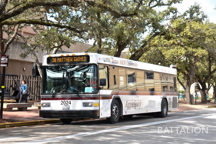 Matthew Gaines Name Change on Aggie Spirit Bus